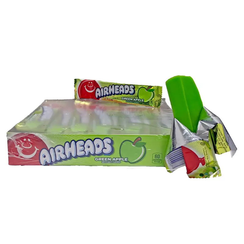 Airheads Green Apple .55oz Bar or 36 Count Box