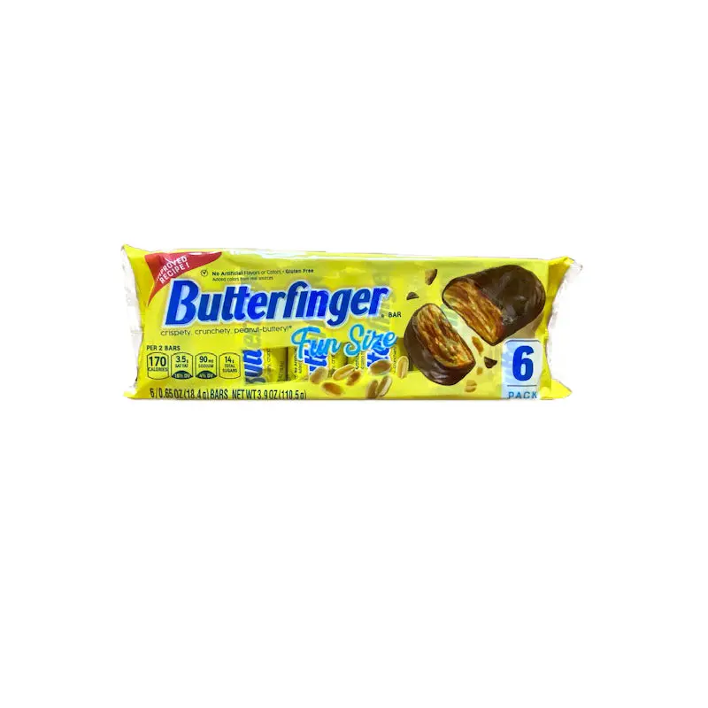 Butterfingers Snack Size 6 Bar Pack or 24 - 6 Bar Packs
