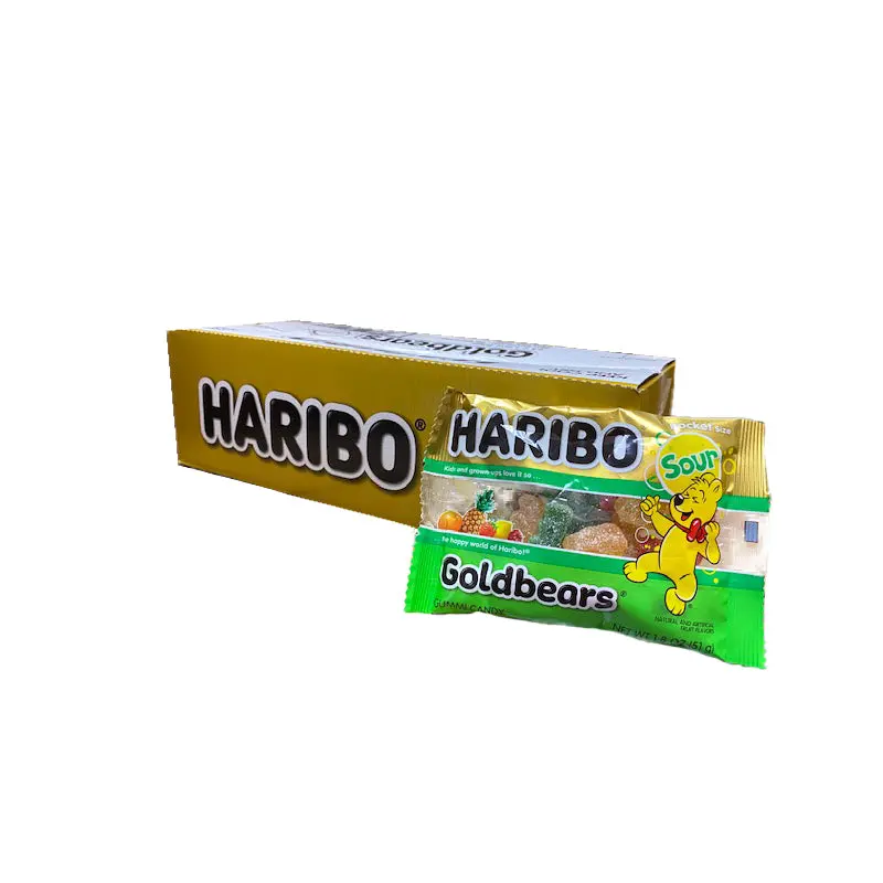 DISCONTINUED ITEM - Haribo Gold Bears Sour 1.8oz or 24 Count Box