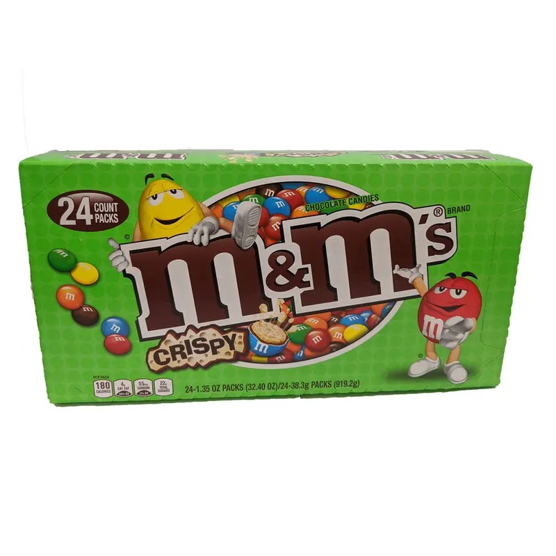 DISCONTINUED ITEM - M & M Milk Chocolate Crispy 1.35oz Bag or 24 Count Box