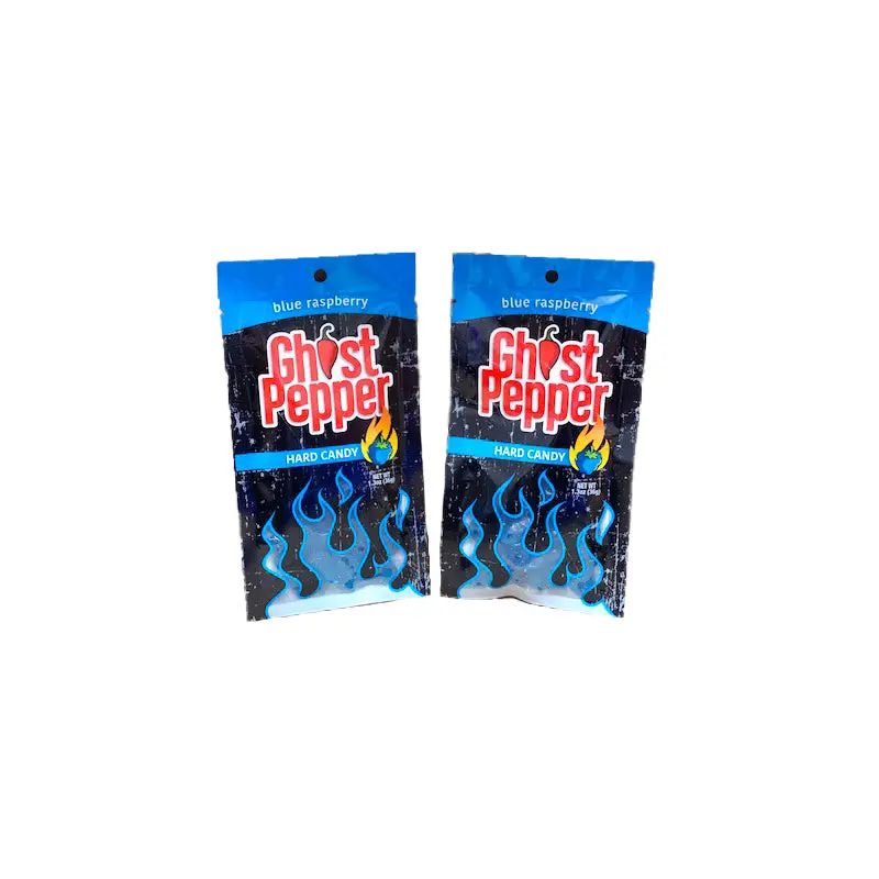 Ghost Pepper Hard Candy 1.3oz Bag Blue Raspberry