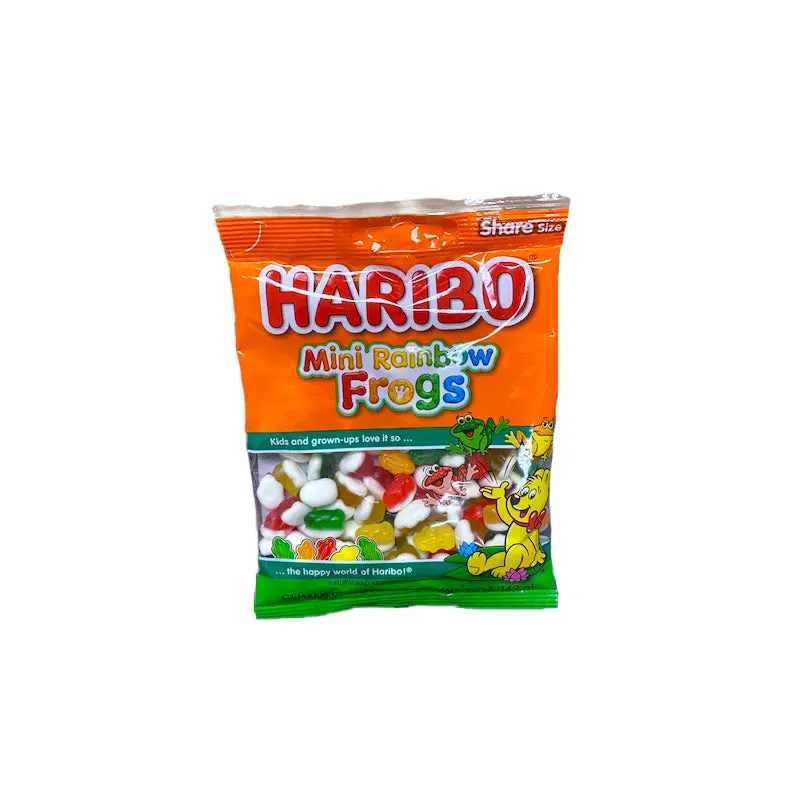 Haribo Frogs Mini Rainbow 5oz Bag or 12 Count Box