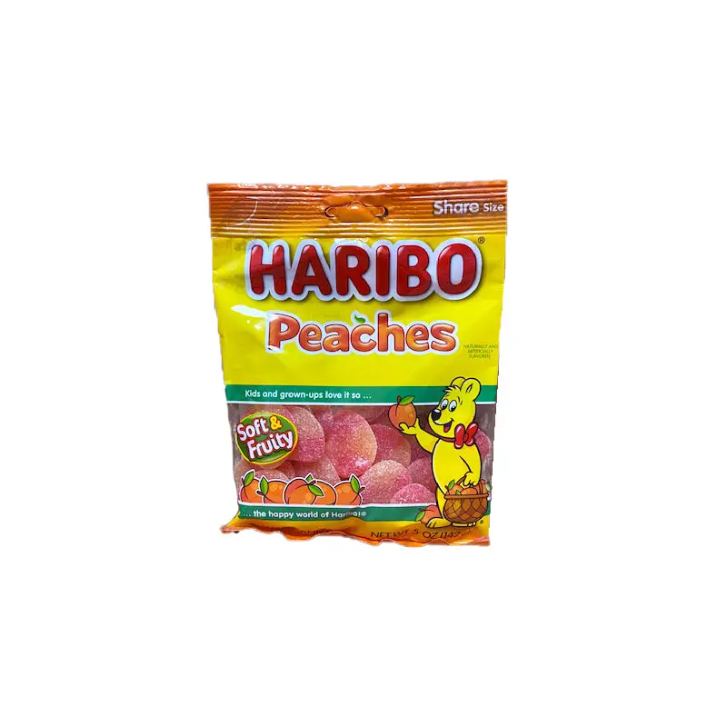Haribo Peaches 5oz Bag or 12 Count Box