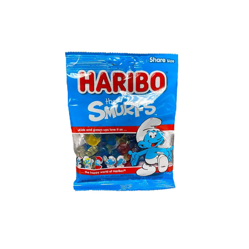 Haribo Smurfs 4oz Bag or 12 Count Box