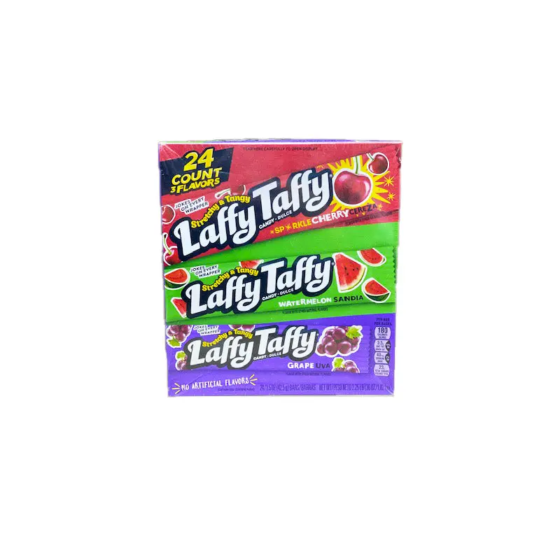 Laffy Taffy 24 Count Box 1.5oz Bar In 3 Flavors