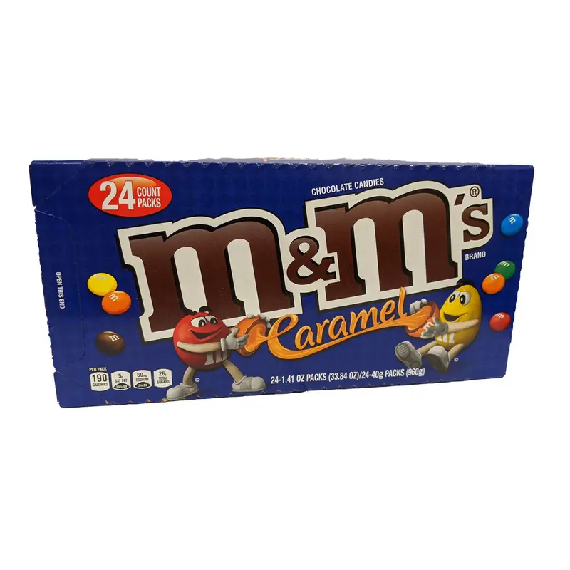 M & M Milk Chocolate Caramel 1.41oz Bag or 24 Count Box