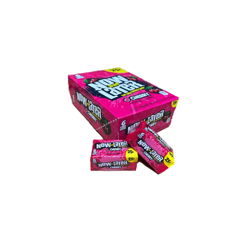 Now and Later Cherry .93oz Stick Pack or 24 Count Box