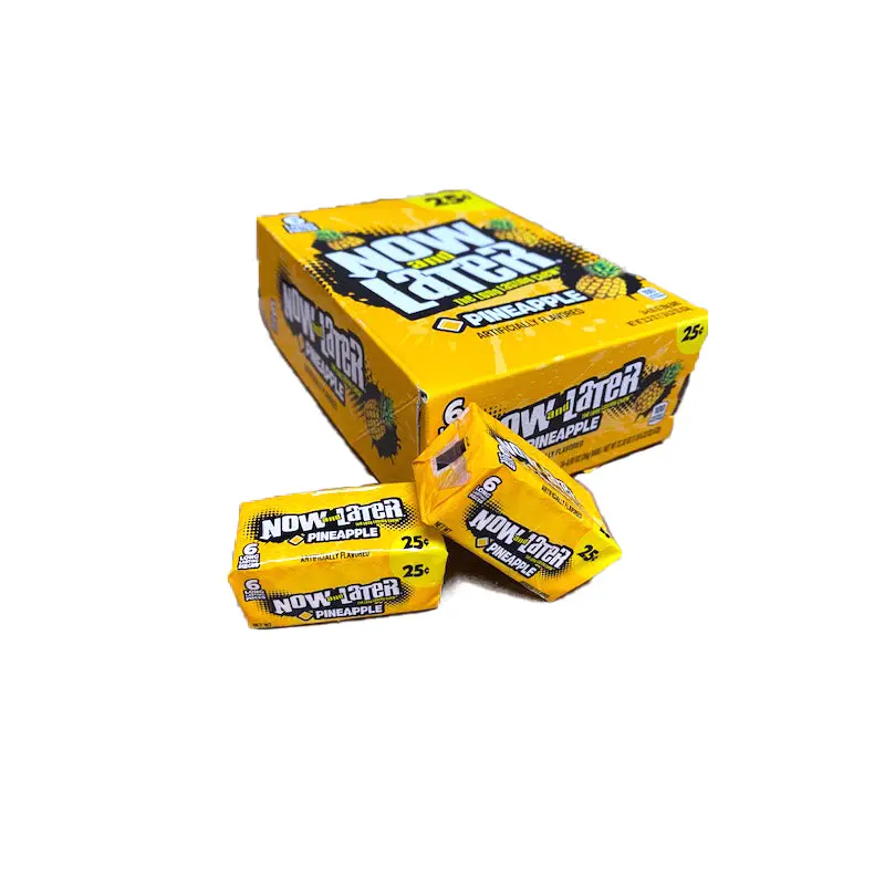 Now and Later Pineapple .93oz Stick Pack or 24 Count Box