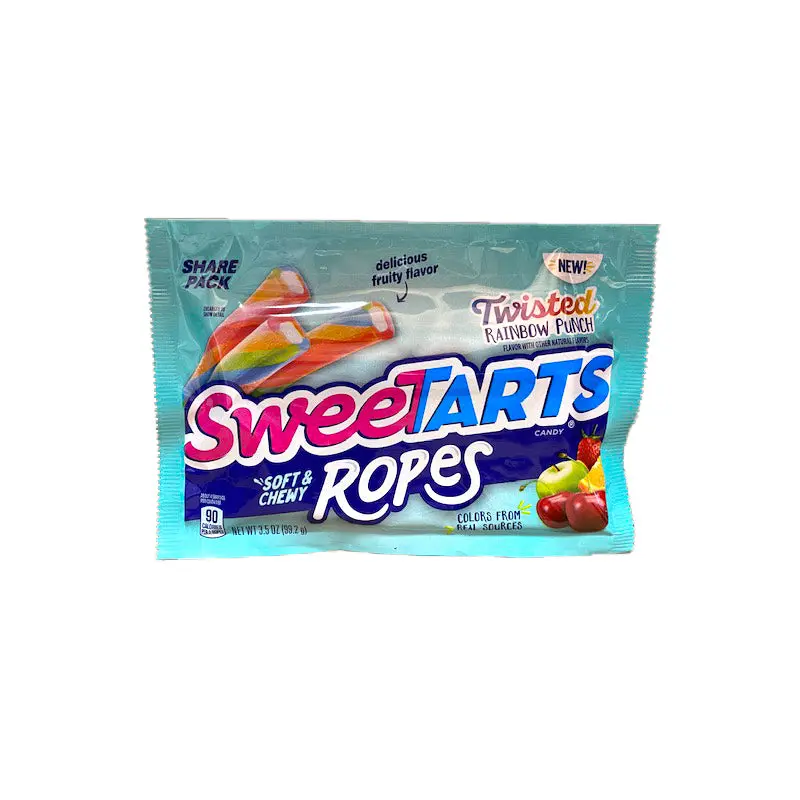 Sweetarts Ropes Twisted Rainbow Punch 3.5oz Pack or 12 Count