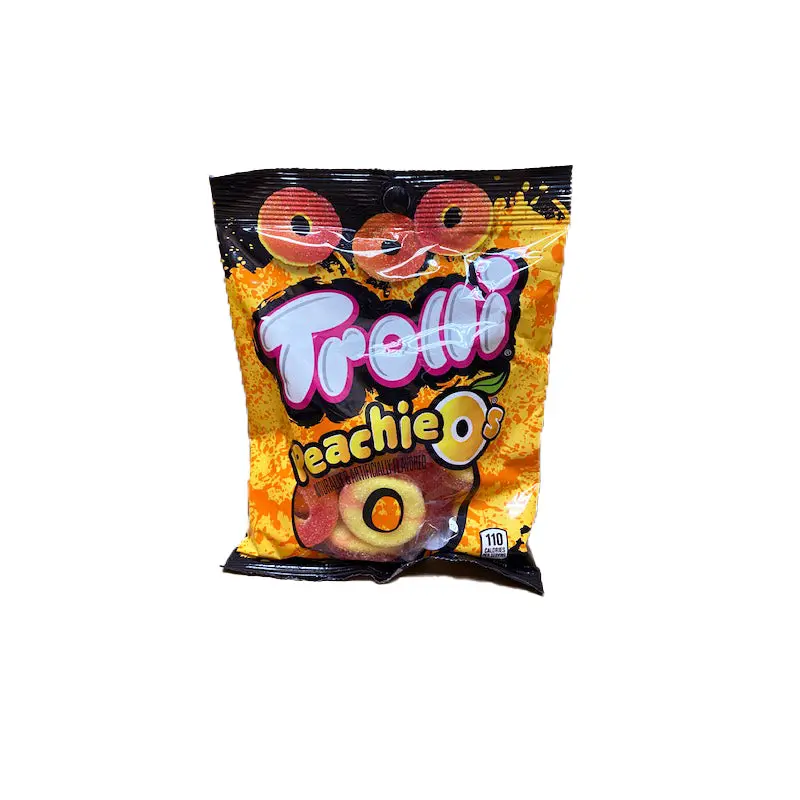 Trolli Peachie O's Gummi 4.25oz Bag or 12 Count