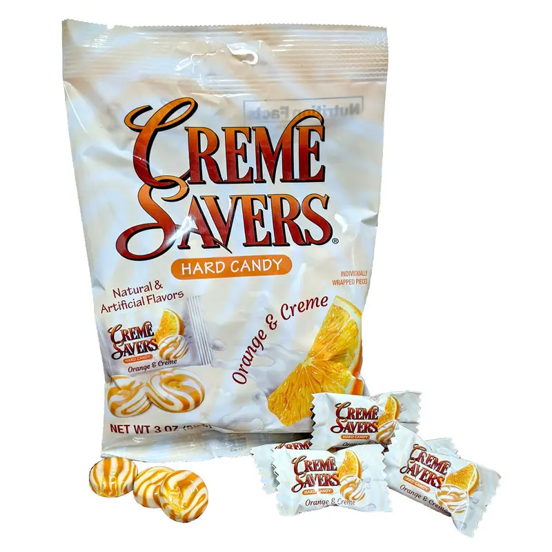 Creme Savers Orange and Creme 3oz Bag