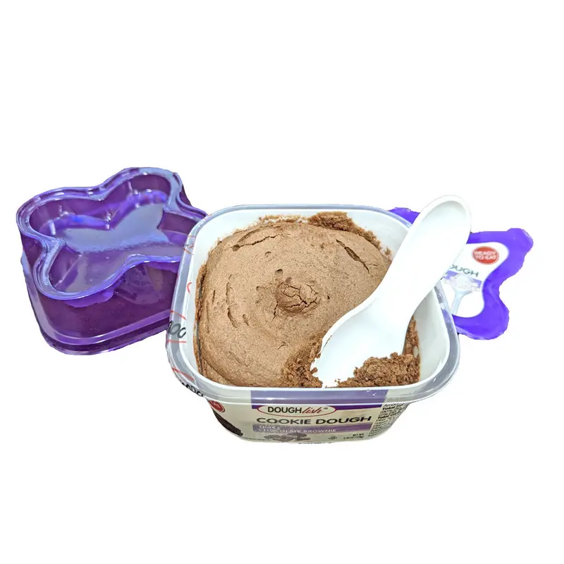 DISCONTINUED ITEM - Doughlish Edible Cookie Dough 4.5oz Jar Triple Chocolate Brownie (Spoon Included)