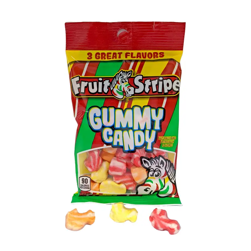 DISCONTINUED ITEM - Fruit Stripe Gummy Candy 3.25oz Bag