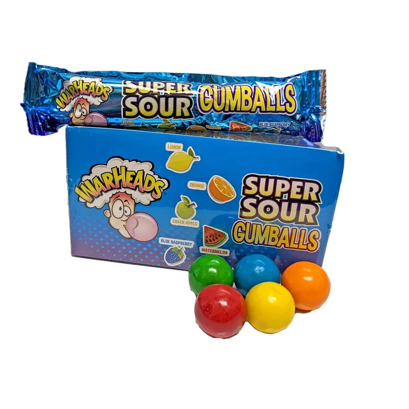DISCONTINUED ITEM - Warheads Gumballs 1oz Tube Sour