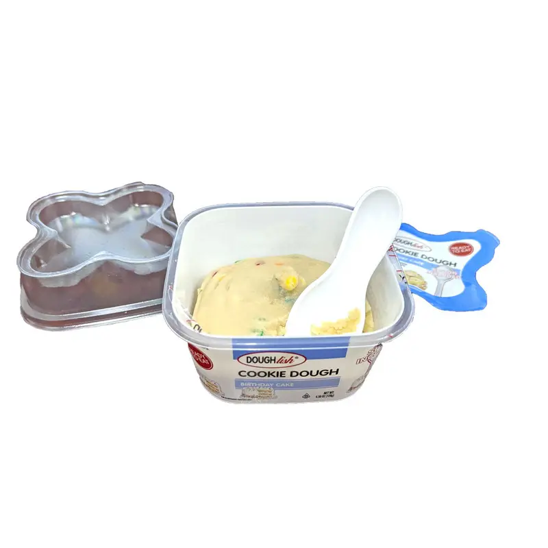 Doughlish Edible Cookie Dough 4.5oz Jar Birthday Cake (Spoon Included)