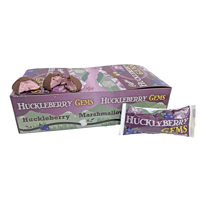 Huckleberry Gems 1.2oz Candy Bar or 18 Count