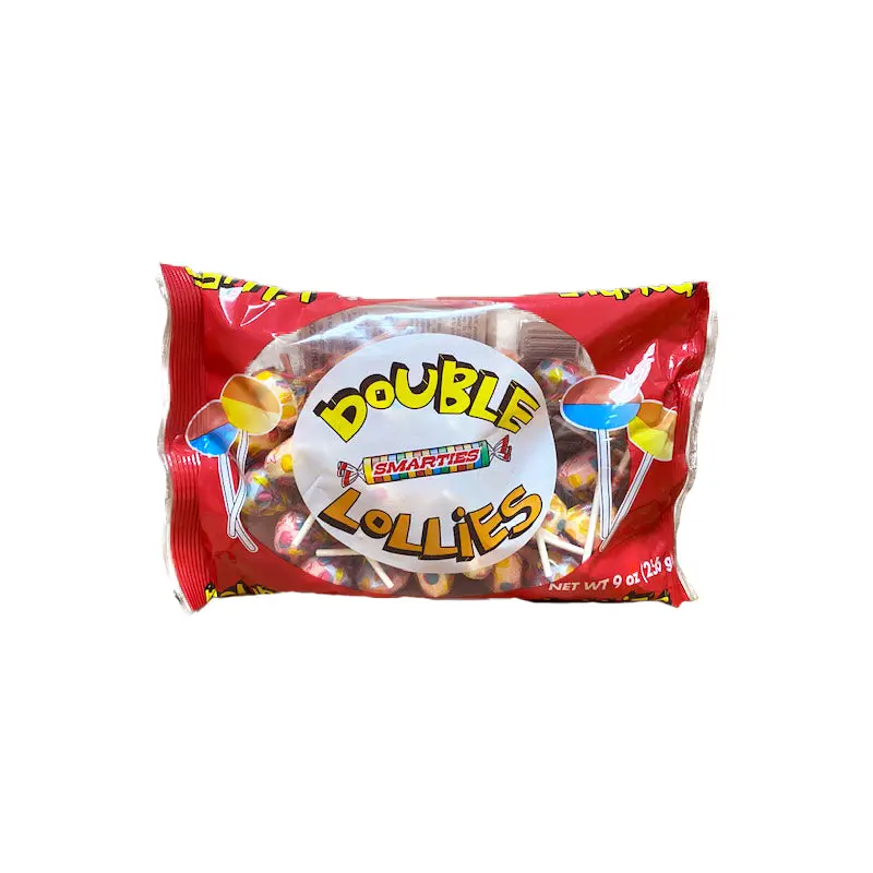 Smarties Double Lollies Single Sucker or 9oz Bag