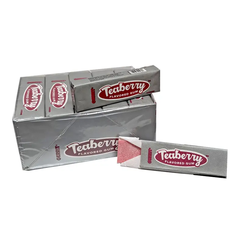 Teaberry Gum 5 Stick Pack or 20 Count Box