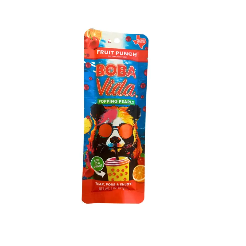 Boba Vida Popping Pearls 3oz Bag Fruit Punch