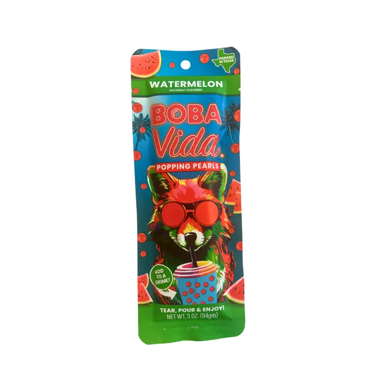 Boba Vida Popping Pearls 3oz Bag Juicy Watermelon