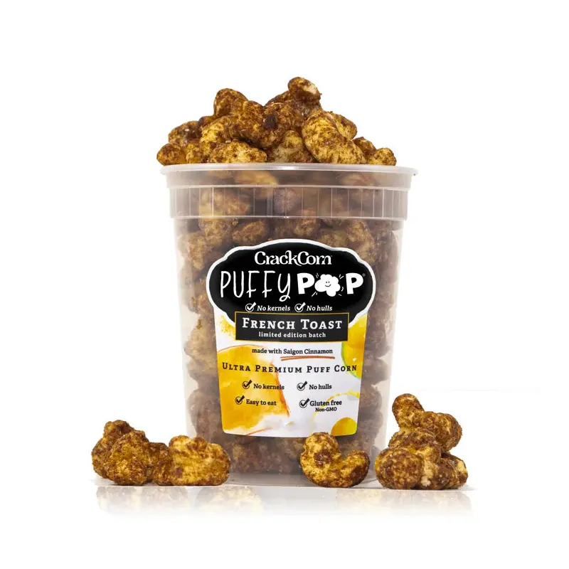 Crack Corn Puffy Pop 4oz Tub French Toast