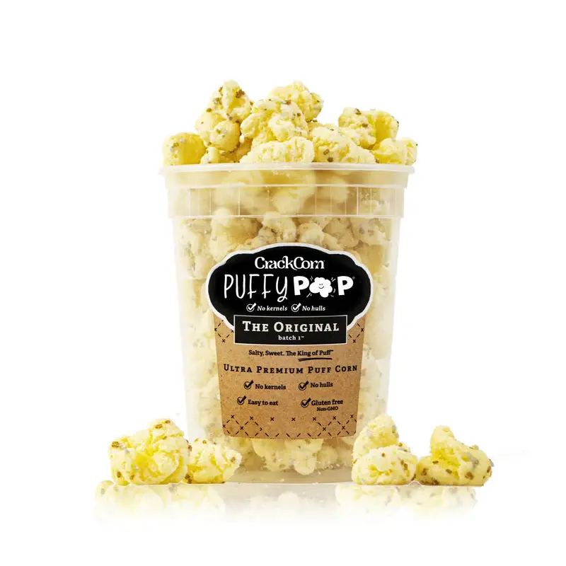 Crack Corn Puffy Pop 4oz Tub The Original