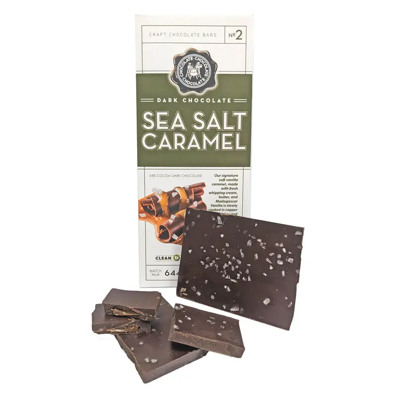 Craft Chocolate 3.5oz Bar Dark Chocolate Sea Salt Caramel