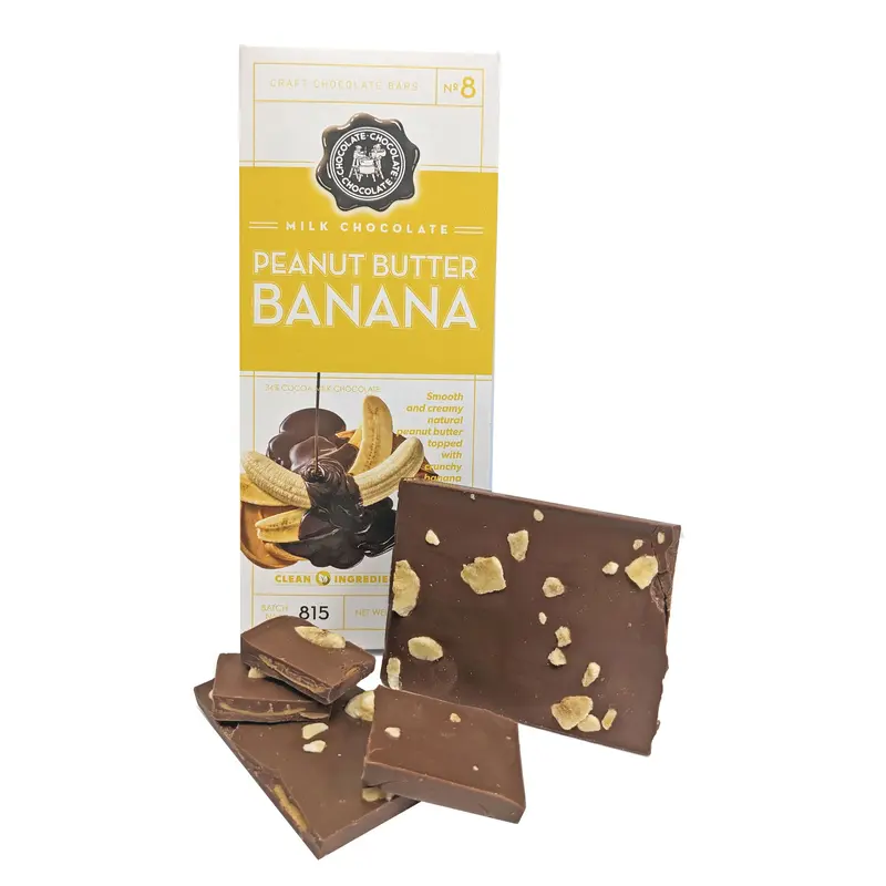 Craft Chocolate 3.5oz Bar Milk Chocolate Peanut Butter Banana