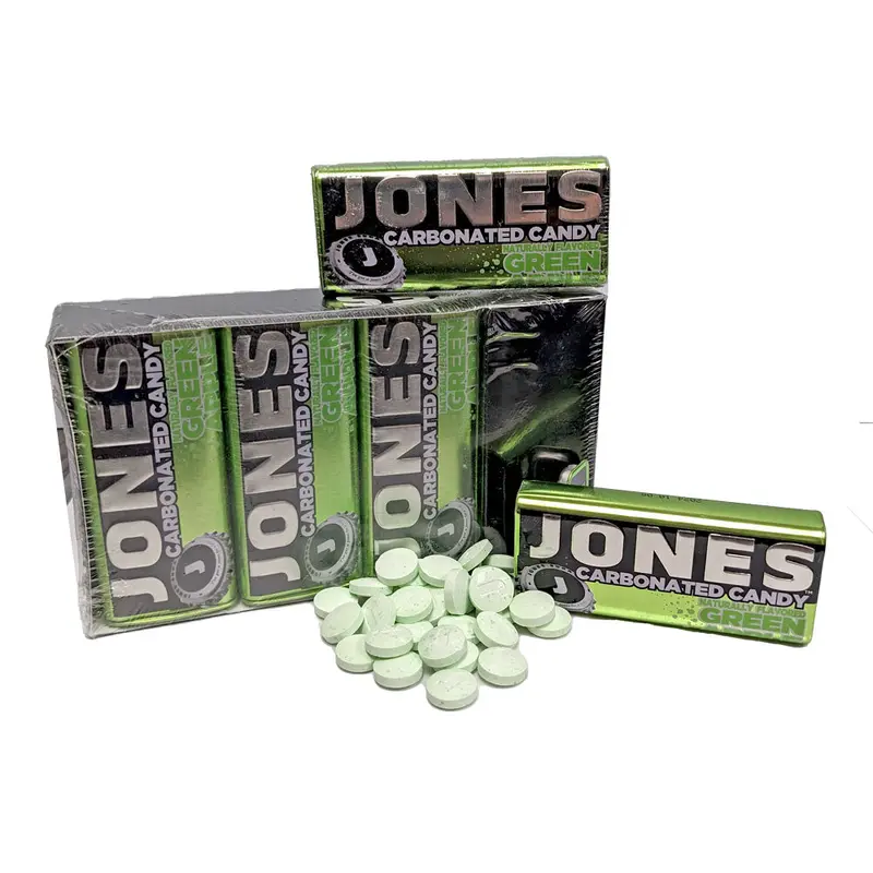 Jones Soda Carbonated Candy 38gram Green Apple