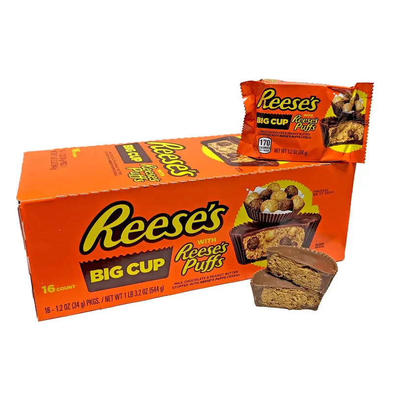 Reese's Big Cup with Reese's Puffs Peanut Butter Cup 1.2oz Cup