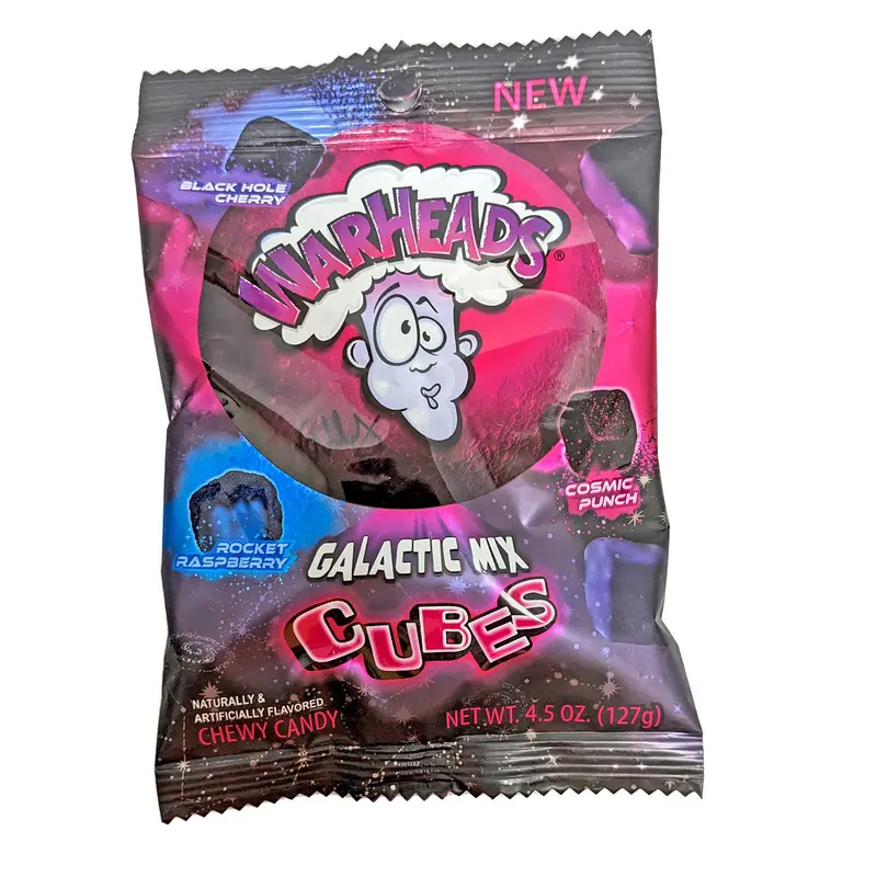 Warheads Cubes 4.5oz Bag Galactic Mix