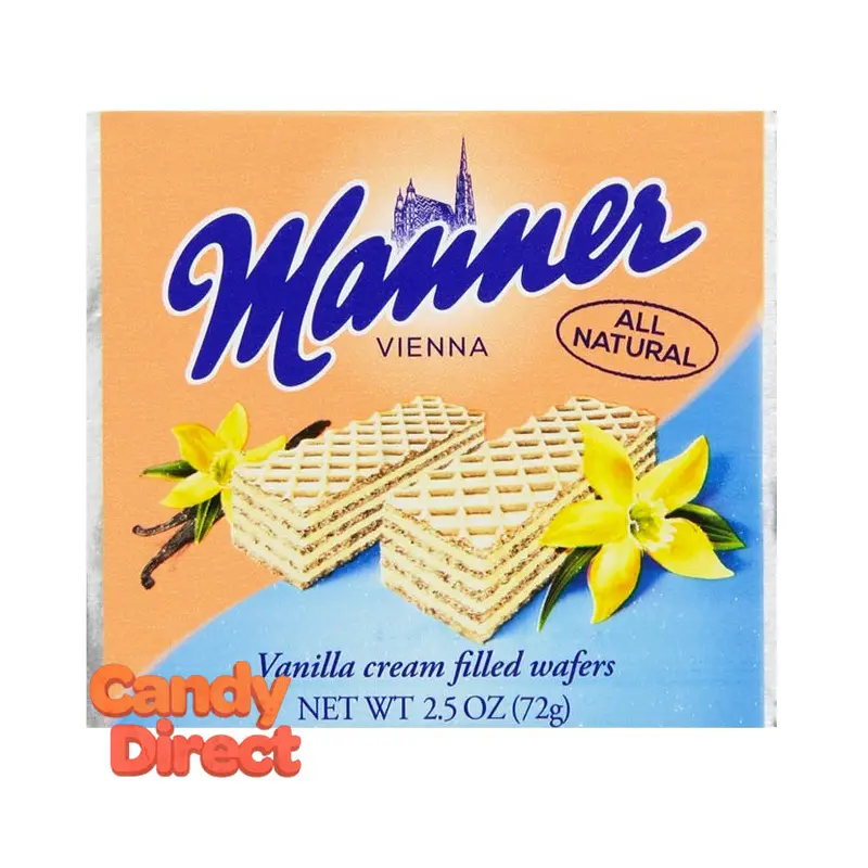 Vanilla Manner Cream-Filled Wafers - 12ct