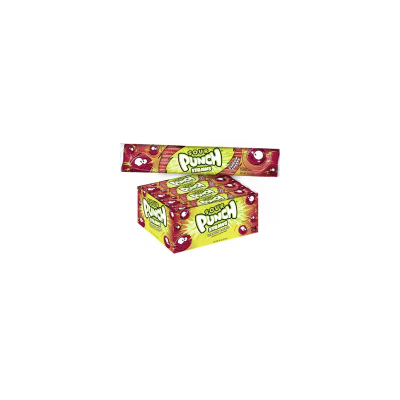 Sour Punch Straws - Cherry 24ct