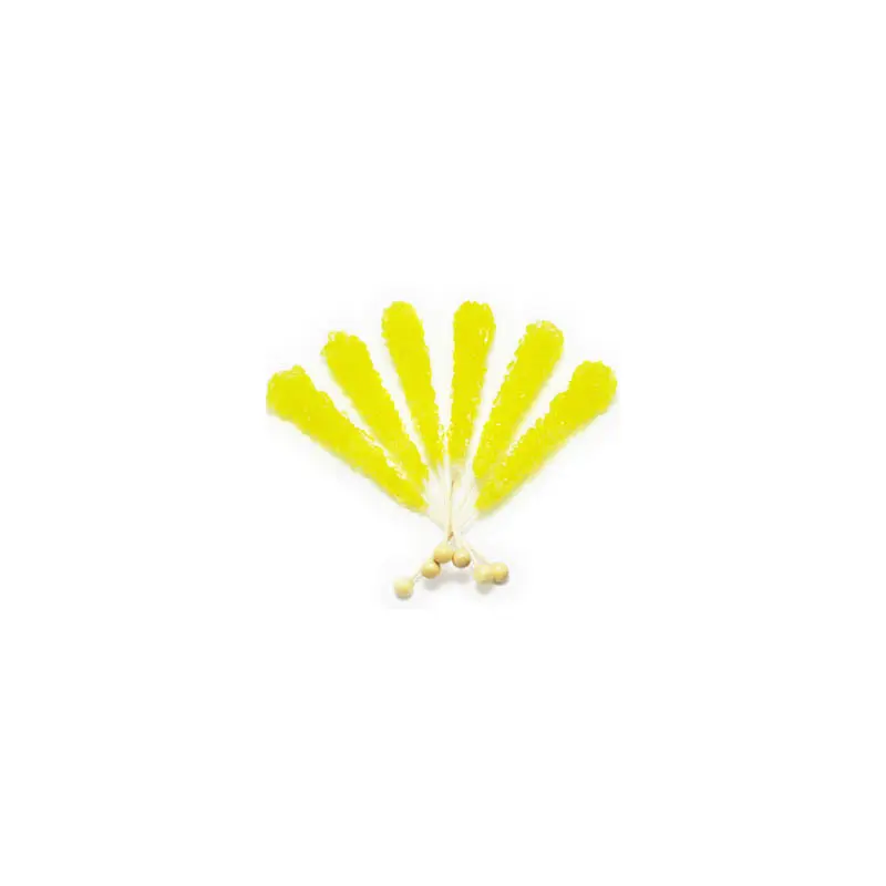 Lemon Rock Candy Sticks - Unwrapped 120ct
