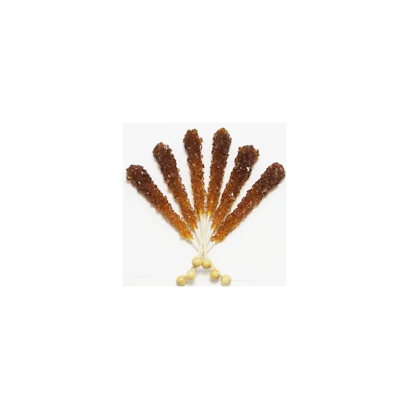 Root Beer Rock Candy Sticks - Unwrapped 120ct