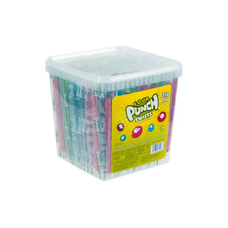 Sour Punch Twists Assorted - Wrapped 195ct Tub