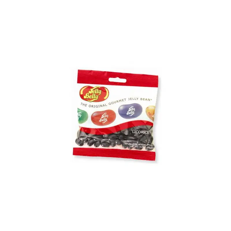 Licorice Jelly Belly Jelly Beans - 3.5oz Bags 12ct