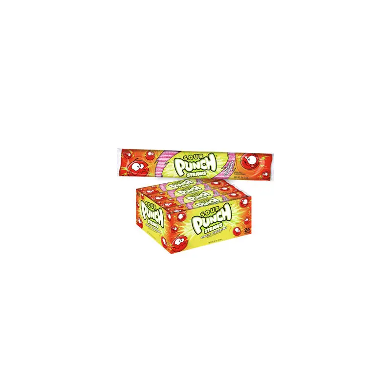 Sour Punch Straws - Strawberry 24ct