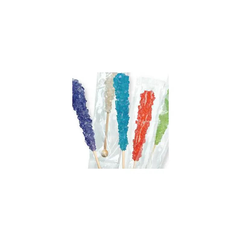 Assorted Rock Candy Sticks - Wrapped 120ct