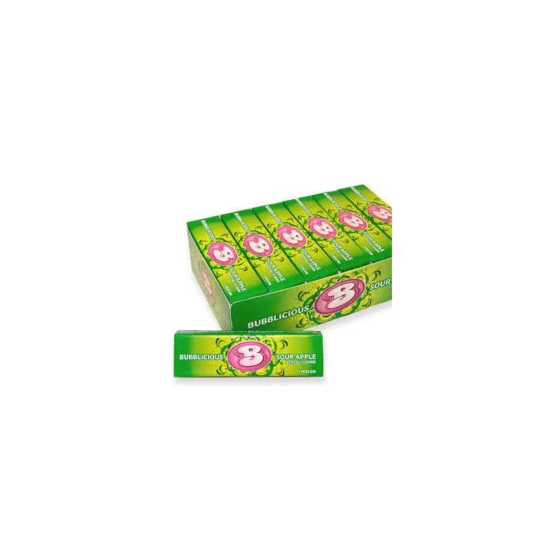 Sour Apple Bubblicious - Small 18ct