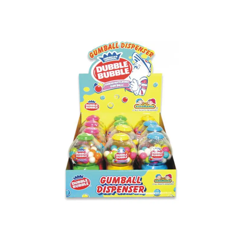 Dubble Bubble Gumball Dispensers - 12ct