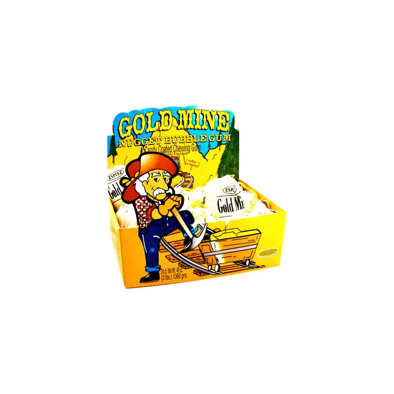 Gold Mine Bubble Gum - Original 24ct Display Box