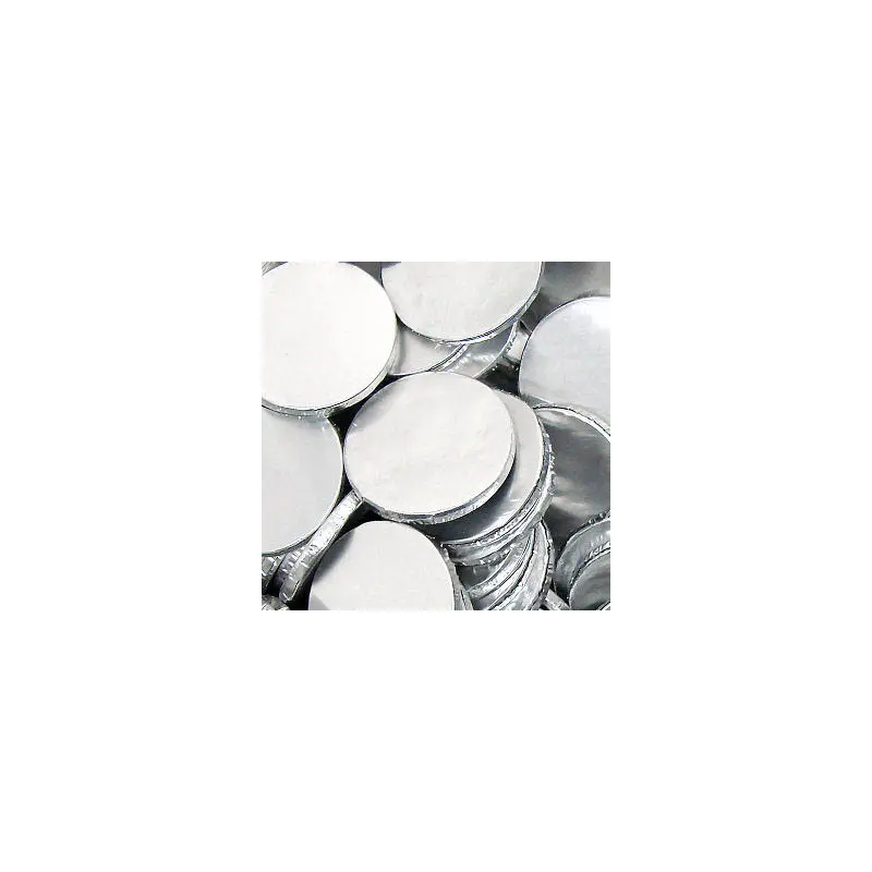 Silver Chocolate Coins Plain - 5lb Bag