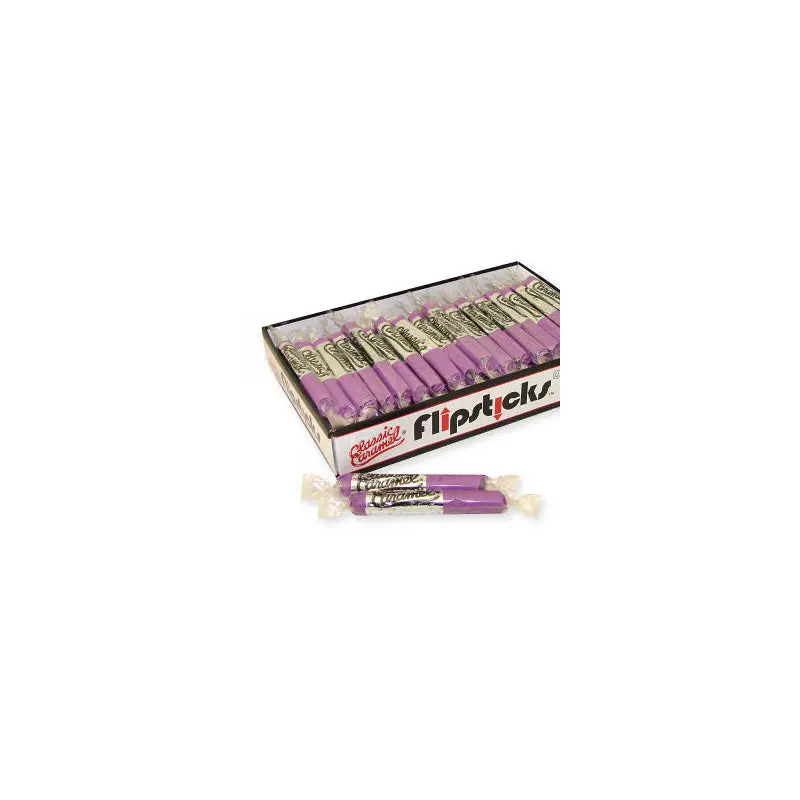 Grape Flipsticks Caramel Candy - 48ct