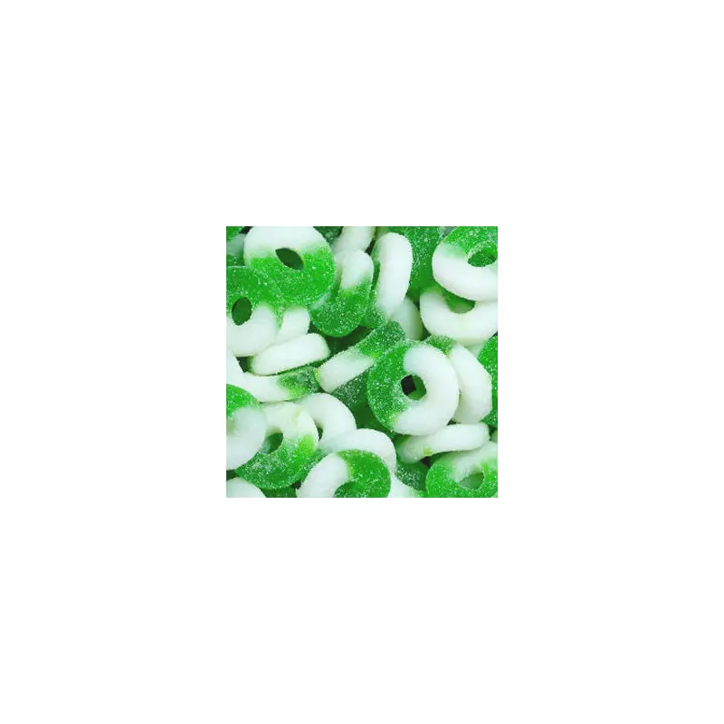 Green Apple Gummi Rings - 4.5lb