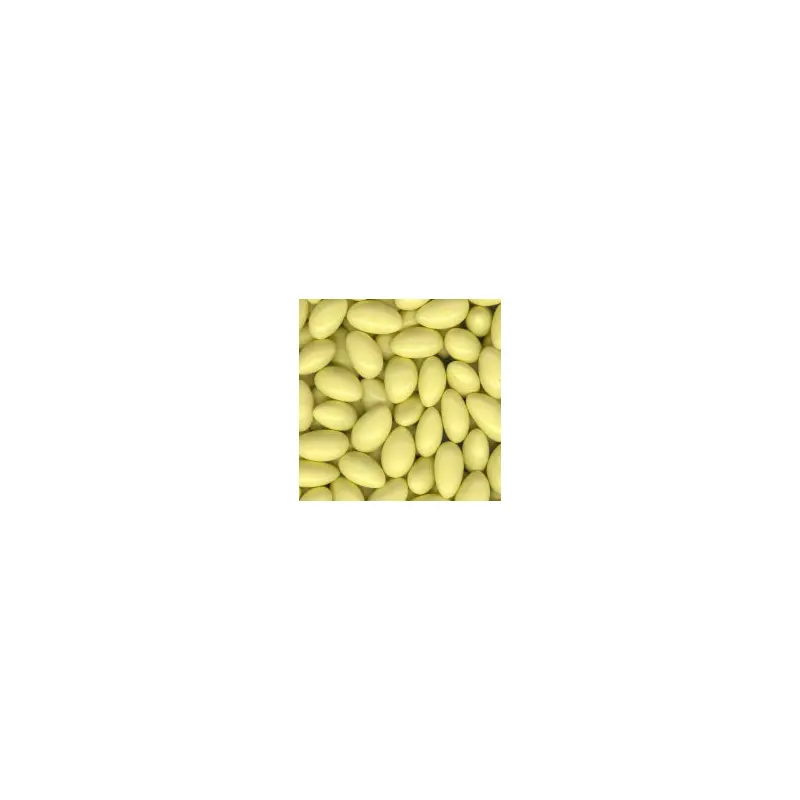 Pastel Yellow Jordan Almonds - Candy Coated 5lb