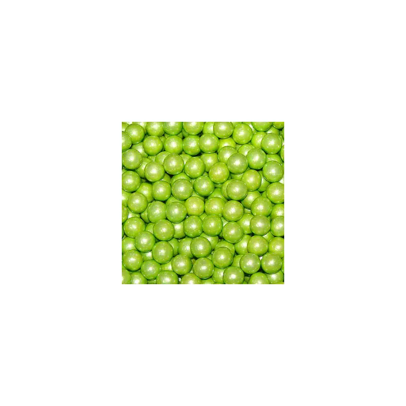 Shimmer Lime Green Sixlets - Bulk 12lb