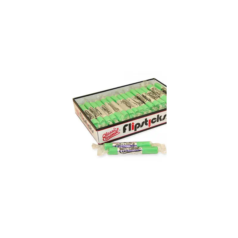 Sour Apple Flipsticks Caramel Candy - 48ct