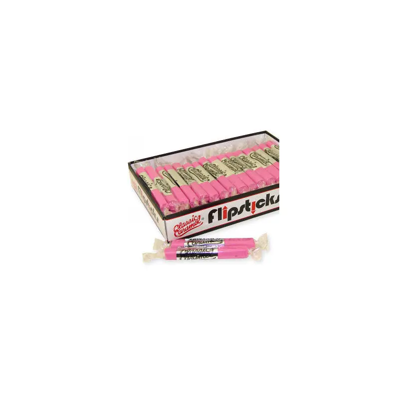 Strawberry Flipsticks Caramel Candy - 48ct