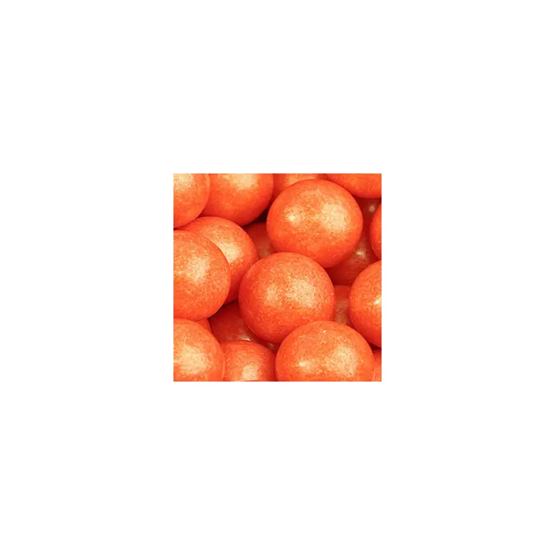 Orange Shimmer Bubble Gum Balls - 2lb